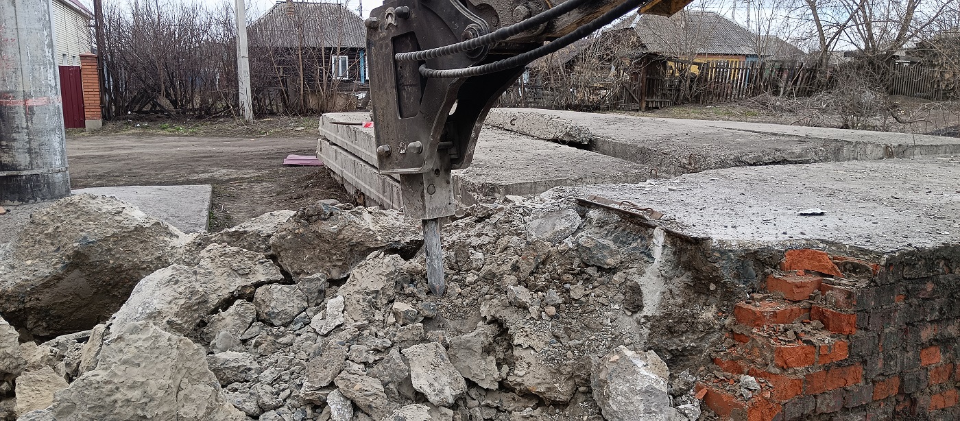 Услуги и заказ гидромолотов для демонтажных работ в Владикавказе